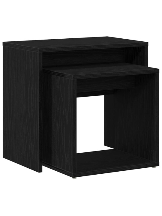 Konferenční stolky 2 ks černý dub kompozitní dřevo