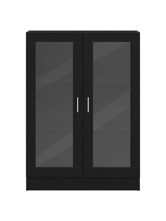 Skříňka na knihy černý dub 82,5x30,5x115 cm dřevěná konstrukce