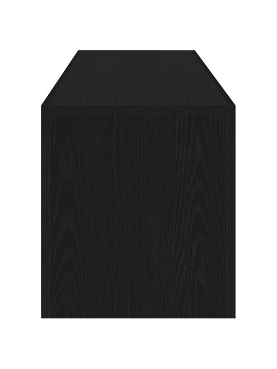 Tv stolek s led černý dub 140 x 36,5 x 40 cm kompozitní dřevo