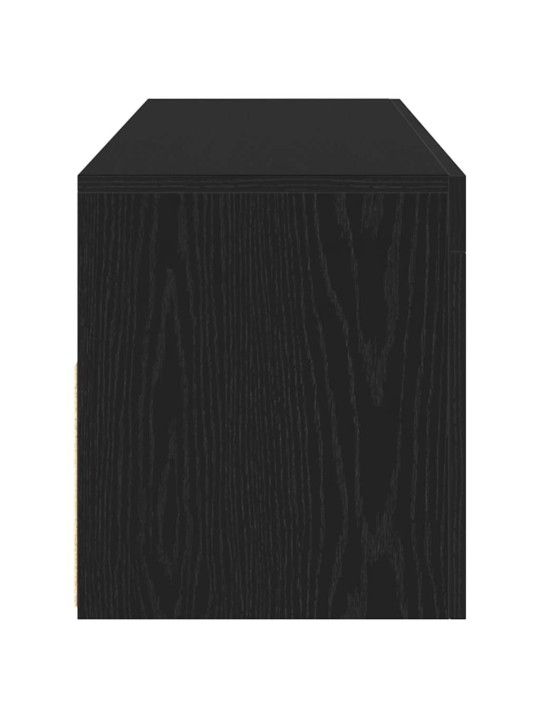 Tv stolek s led černý dub 120 x 35 x 40 cm kompozitní dřevo