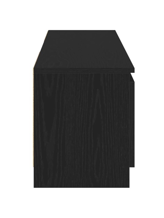Tv stolek s led černý dub 120 x 30 x 36 cm kompozitní dřevo