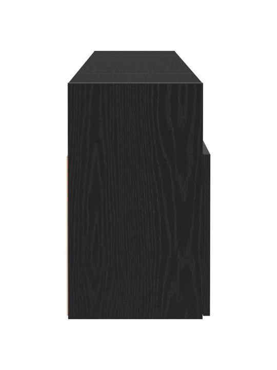 Tv stolek s led černý dub 120 x 30 x 50 cm kompozitní dřevo