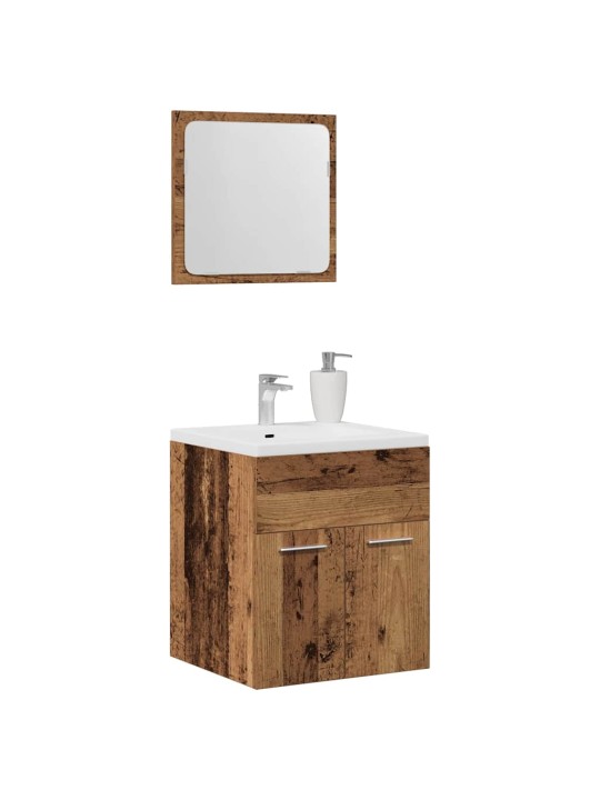 2dílná koupelnová sestava old wood kompozitní dřevo