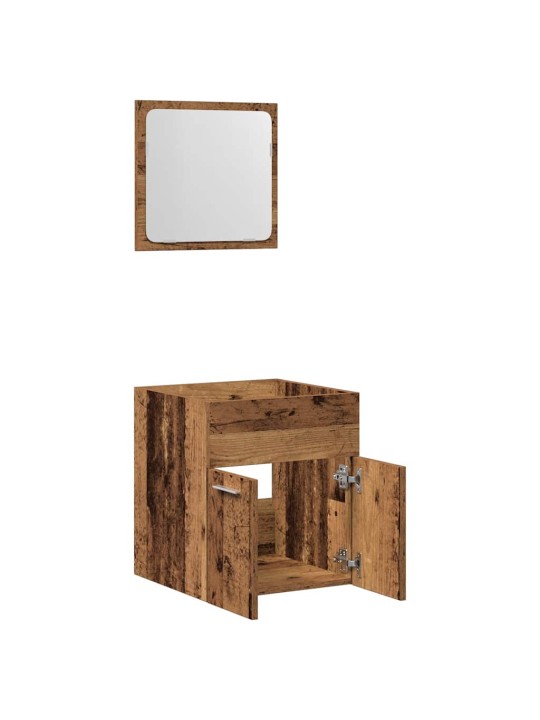 2dílná koupelnová sestava old wood kompozitní dřevo