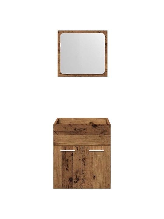 2dílná koupelnová sestava old wood kompozitní dřevo