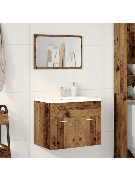 2dílná koupelnová sestava old wood kompozitní dřevo