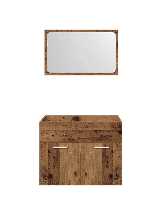 2dílná koupelnová sestava old wood kompozitní dřevo