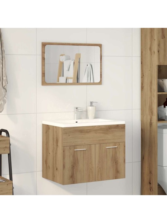 2dílná koupelnová sestava dub artisan kompozitní dřevo