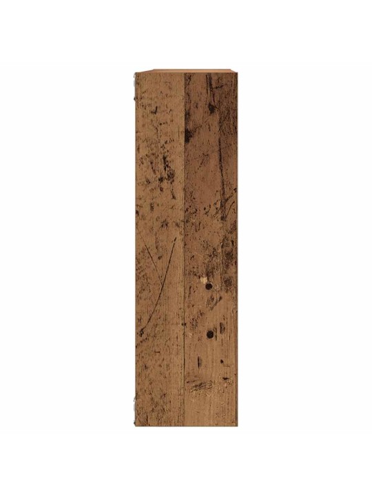 Nástěnná police staré dřevo 75 x 16 x 55 cm kompozitní dřevo