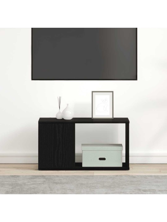 Tv skříňka černý dub 60x24x32 cm dřevěná konstrukce