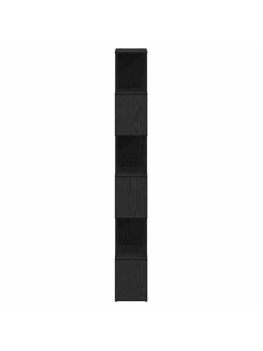Skříňka na knihy/rozdělovač pokojů dub černý 60x24x186 cm
