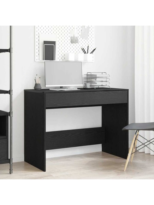 Psací stůl černý dub 101x50x76,5 cm dřevěné konstrukce