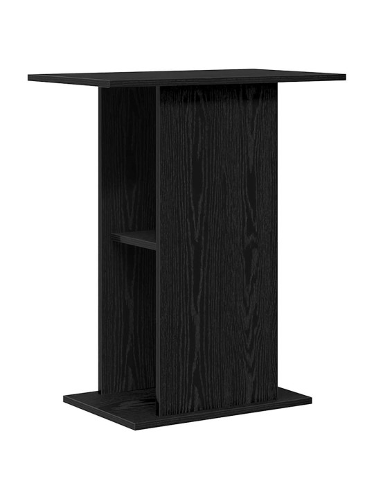 Stojan na akvárium dub černý 60,5x36x72,5 cm dřevěná konstrukce