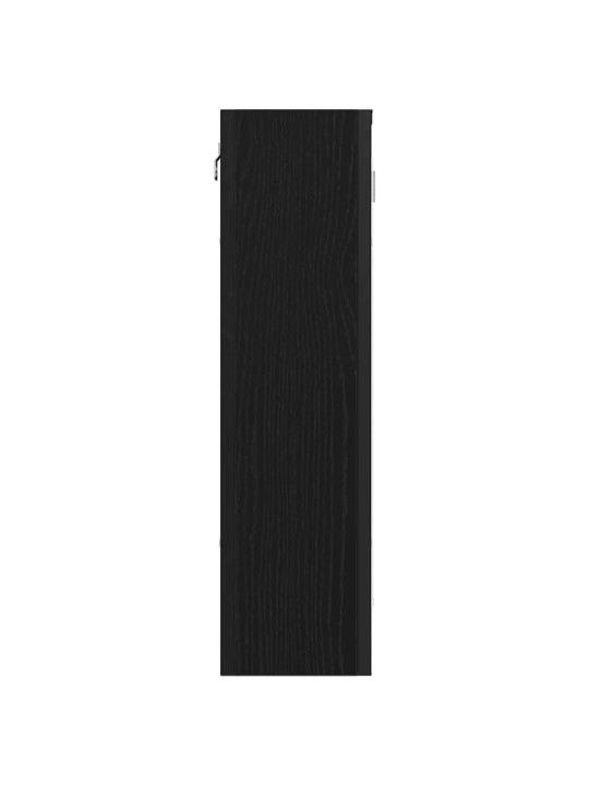 Koupelnová zrcadlová skříňka černý dub 60x16x60 cm kompozit