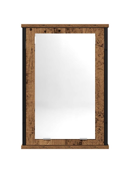 Koupelnová skříňka se zrcadlem old wood 42x12x60 cm kompozit