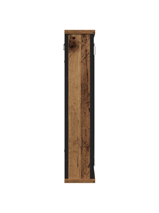 Koupelnová skříňka se zrcadlem old wood 42x12x60 cm kompozit