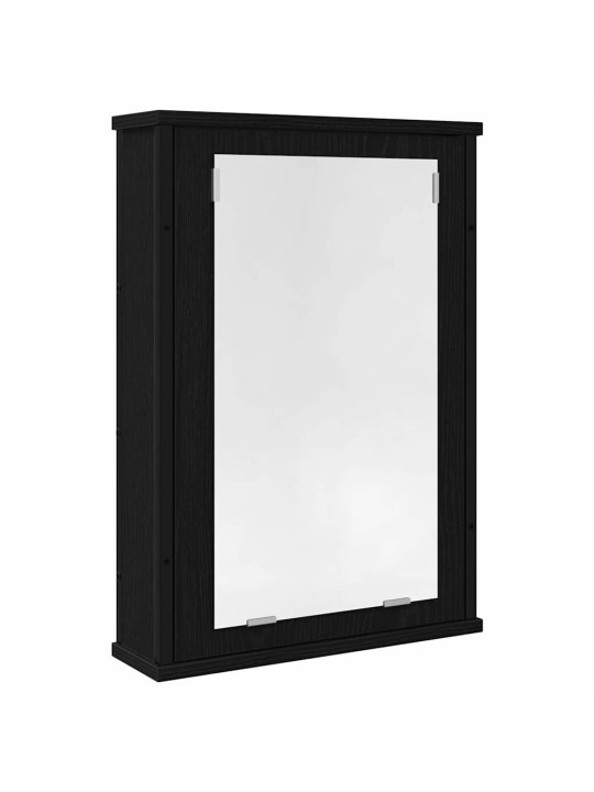 Koupelnová zrcadlová skříňka černý dub 42x12x60 cm kompozit