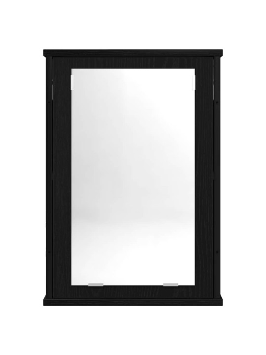 Koupelnová zrcadlová skříňka černý dub 42x12x60 cm kompozit