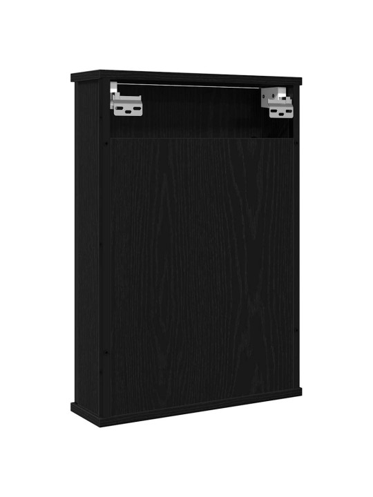 Koupelnová zrcadlová skříňka černý dub 42x12x60 cm kompozit