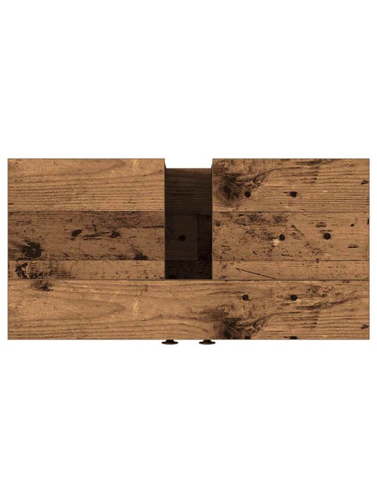Koupelnová skříňka s umyvadlem staré dřevo 60x30x60 cm kompozit