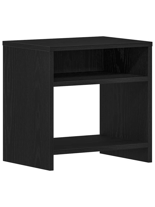 Noční skříňky 2 ks dub černý 40x30x40 cm dřevěné konstrukce