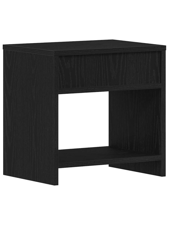 Noční skříňky 2 ks dub černý 40x30x40 cm dřevěné konstrukce