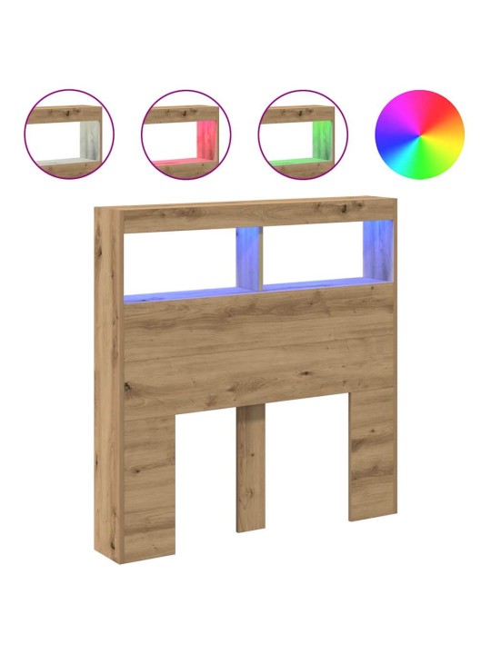 Čelní skříň s led artisan dub 100x17x102 cm