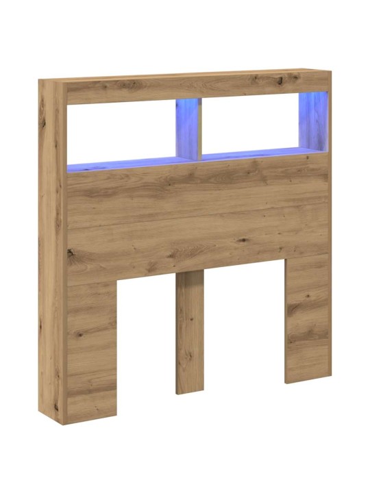 Čelní skříň s led artisan dub 100x17x102 cm