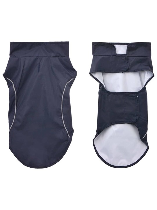 Pláštěnka pro psy s reflexními proužky polyester modrá xxs