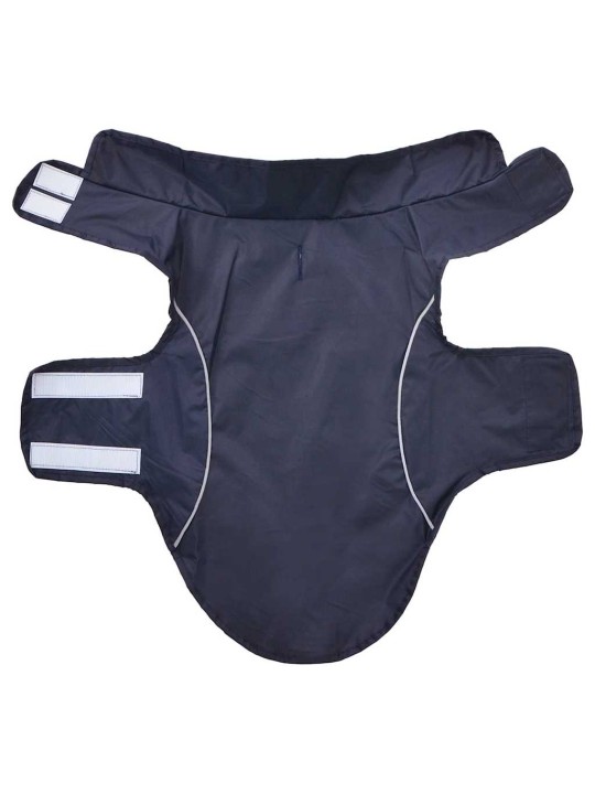 Pláštěnka pro psy s reflexními proužky polyester modrá xxs