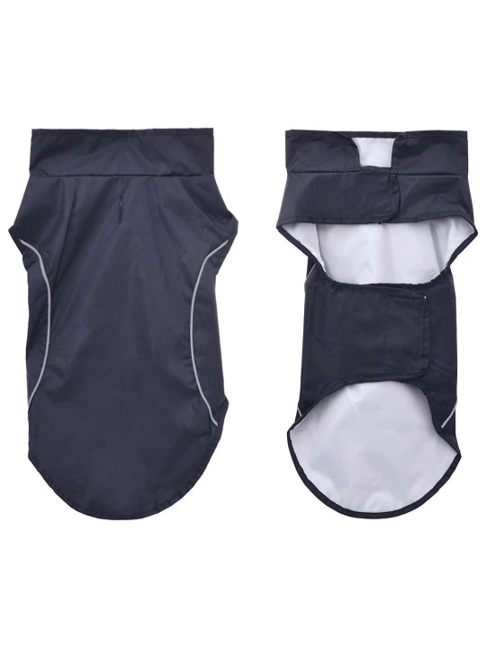 Pláštěnka pro psy s reflexními proužky polyester modrá xs