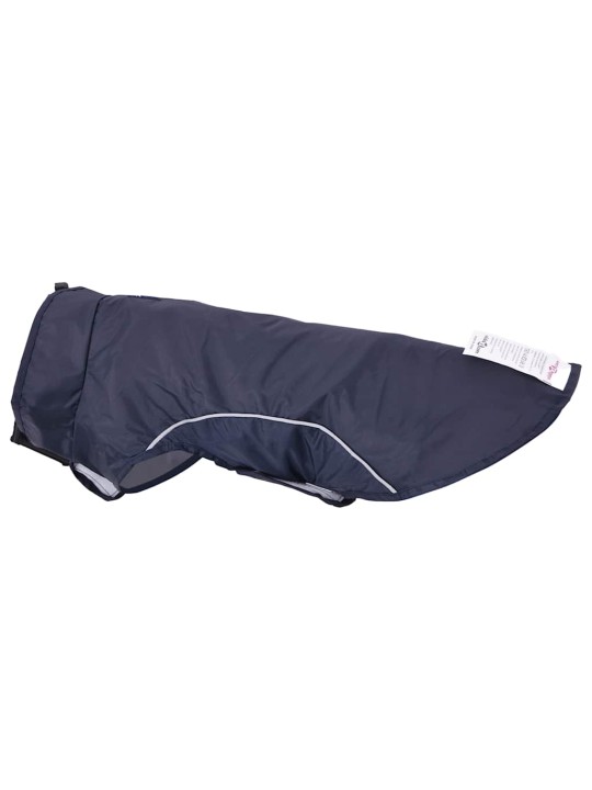Pláštěnka pro psy s reflexními proužky polyester modrá m