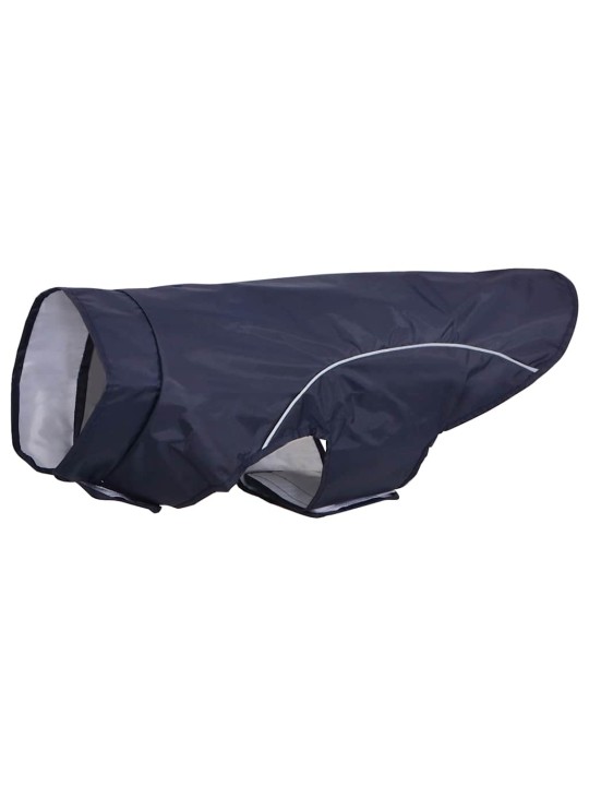 Pláštěnka pro psy s reflexními proužky polyester modrá l