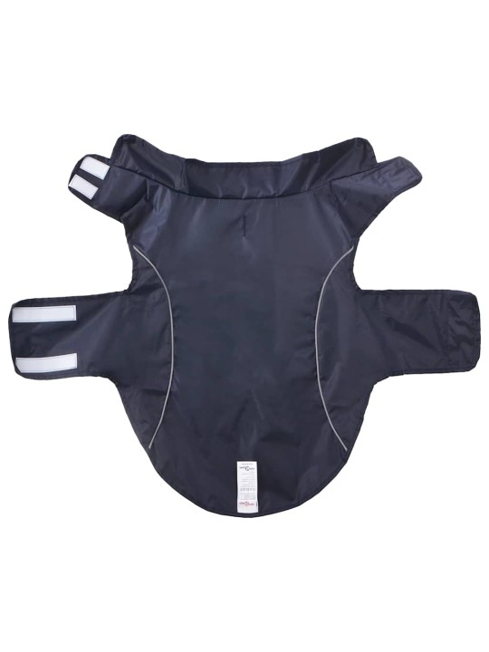 Pláštěnka pro psy s reflexními proužky polyester modrá l