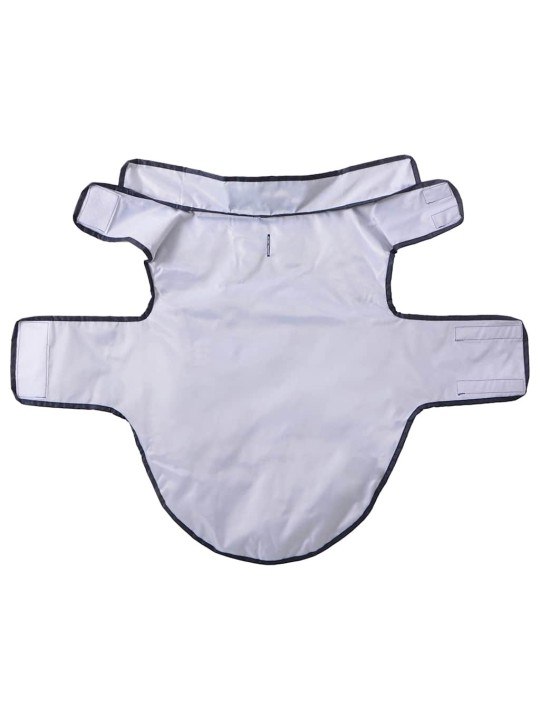 Pláštěnka pro psy s reflexními proužky polyester modrá l