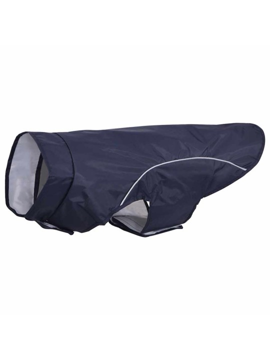 Pláštěnka pro psy s reflexními proužky polyester modrá xl
