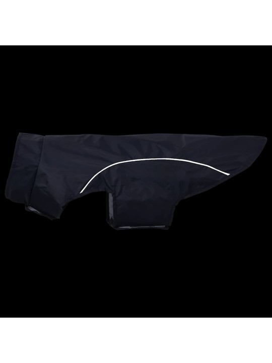 Pláštěnka pro psy s reflexními proužky polyester modrá xl