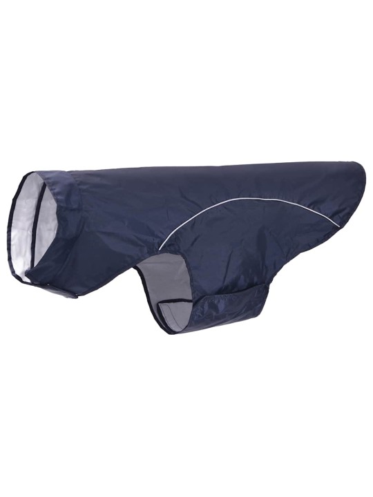 Pláštěnka pro psy s reflexními proužky polyester modrá 4xl