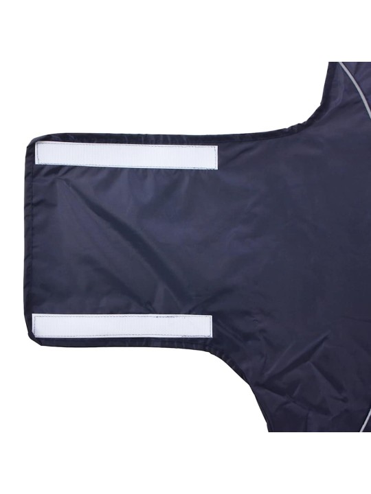 Pláštěnka pro psy s reflexními proužky polyester modrá 4xl