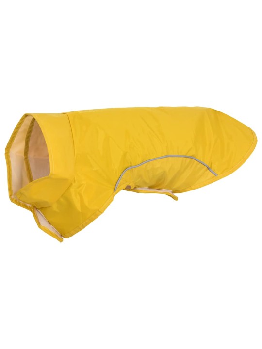Pláštěnka pro psy s reflexními proužky polyester žlutá s
