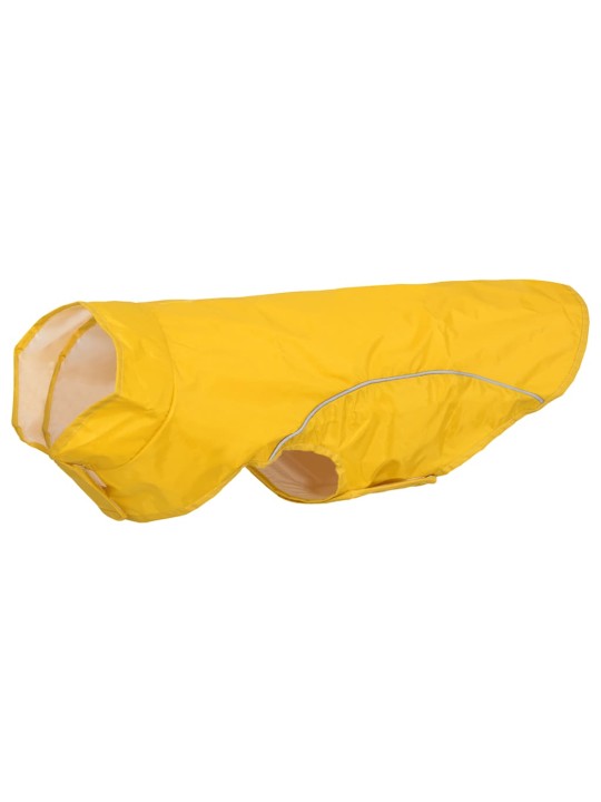 Pláštěnka pro psy s reflexními proužky polyester žlutá xl