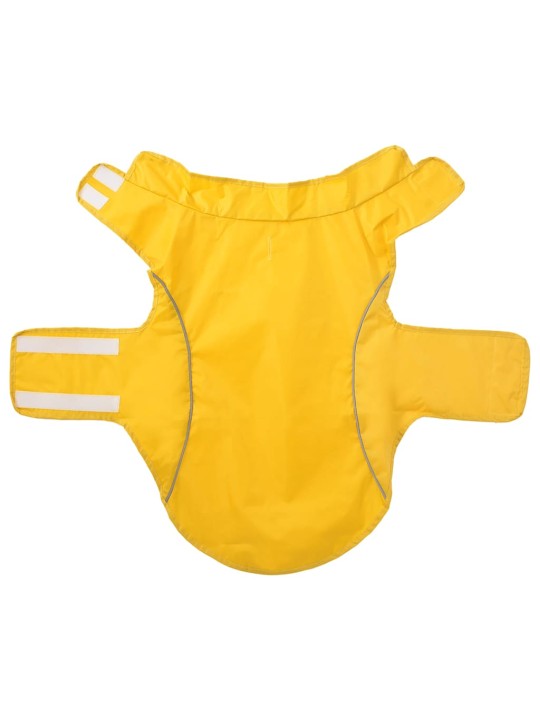 Pláštěnka pro psy s reflexními proužky polyester žlutá xl
