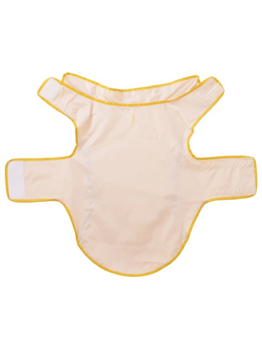 Pláštěnka pro psy s reflexními proužky polyester žlutá xl