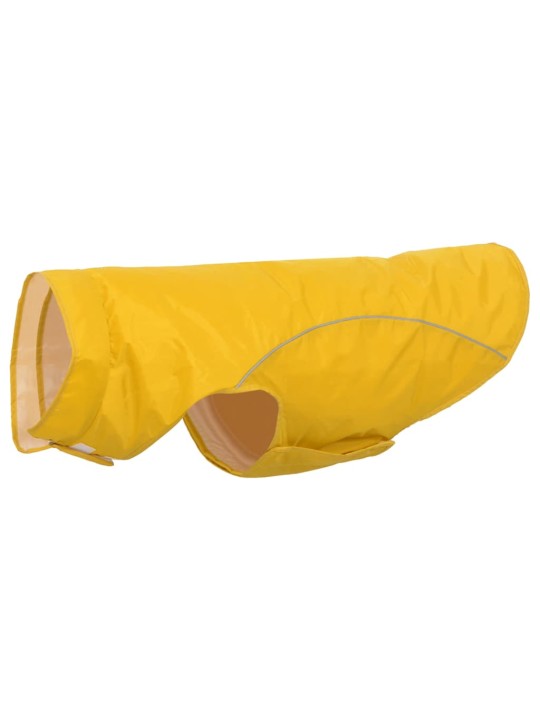 Pláštěnka pro psy s reflexními proužky polyester žlutá 3xl