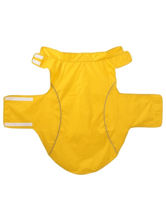 Pláštěnka pro psy s reflexními proužky polyester žlutá 3xl
