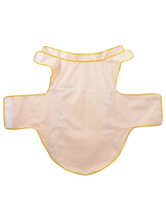Pláštěnka pro psy s reflexními proužky polyester žlutá 3xl
