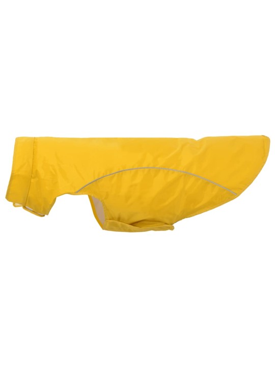 Pláštěnka pro psy s reflexními proužky polyester žlutá 3xl