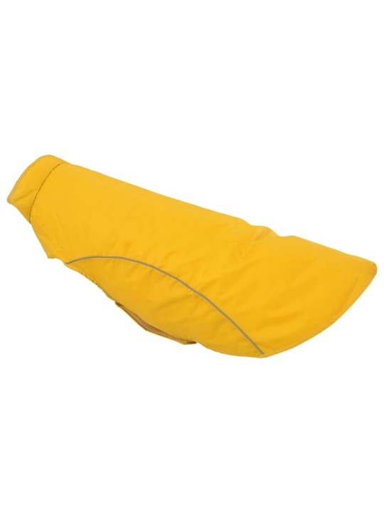 Pláštěnka pro psy s reflexními proužky polyester žlutá 3xl
