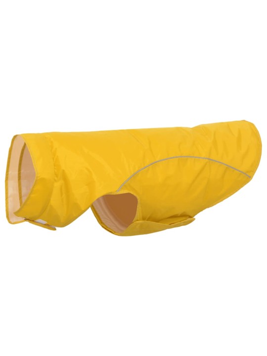 Pláštěnka pro psy s reflexními proužky polyester žlutá 4xl