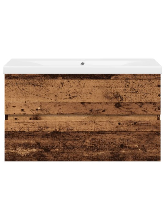 Skříňka se zápustným umyvadlem old wood